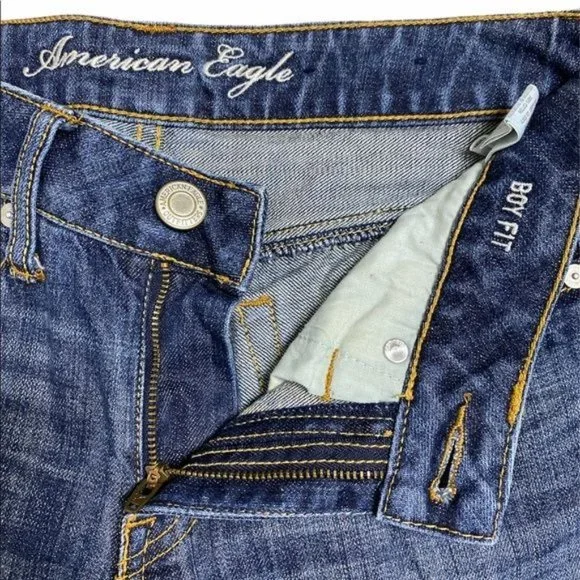 American Eagle Boy Fit Cropped Jeans - Picture 4 of 5